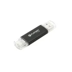 Memorie Stick USB 2.0 & microUSB 2in1 64GB PLATINET, Negru, PMFA64B