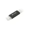 Memorie Stick USB 2.0 & microUSB 2in1 64GB PLATINET, Negru, PMFA64B