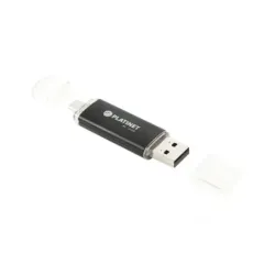 Memorie Stick USB 2.0 & microUSB 2in1 64GB PLATINET, Negru, PMFA64B