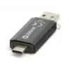 Memorie Stick USB 3.0 & Tip-C 2in1, 32GB, PLATINET PMFC32B, Negru
