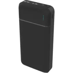 Powerbank Baterie Externa 20000mAh, 3.7V, PLATINET PMPB20W706B, Negru, USB Tip-C, USB-A, microUSB, Indicator LED