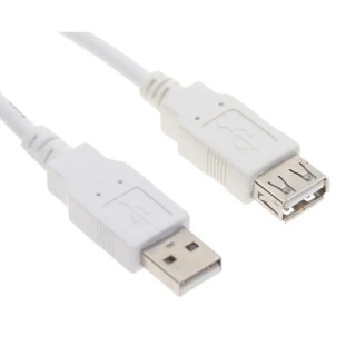 Cablu Extensie USB OMEGA, 5m, Alb , OUAFB5