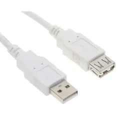 Cablu Extensie USB OMEGA, 3m, Alb , OUAFB3