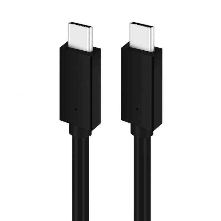 Cablu USB Tip-C la USB Tip-C PLATINET PUCC5A1B, 1M, Negru, 100W, 480Mbps, 5A