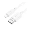 Cablu  Lightning la USB-A HOCO X88, 18W, 1m, Alb