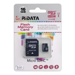 Card de Memorie RIDATA MicroSDHC, 16GB, cu Adaptor