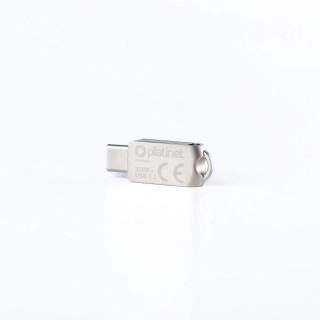 Memorie USB Pendrive 3.2 MUDP PLATINET, PMFMC32, 32GB, Gri, USB 3.2 si USB tip-C