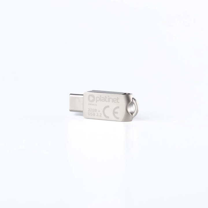 Memorie USB Pendrive 3.2 MUDP PLATINET, PMFMC32, 32GB, Gri, USB 3.2 si USB tip-C