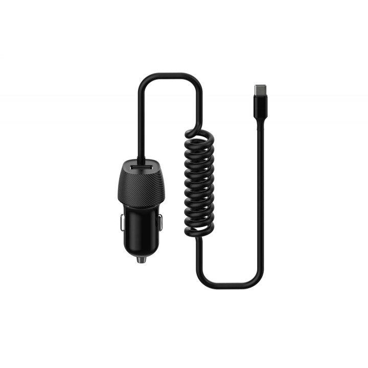 Incarcator Auto cu Incarcare Inteligenta PLATINET, USB,  PLCRSC, Negru