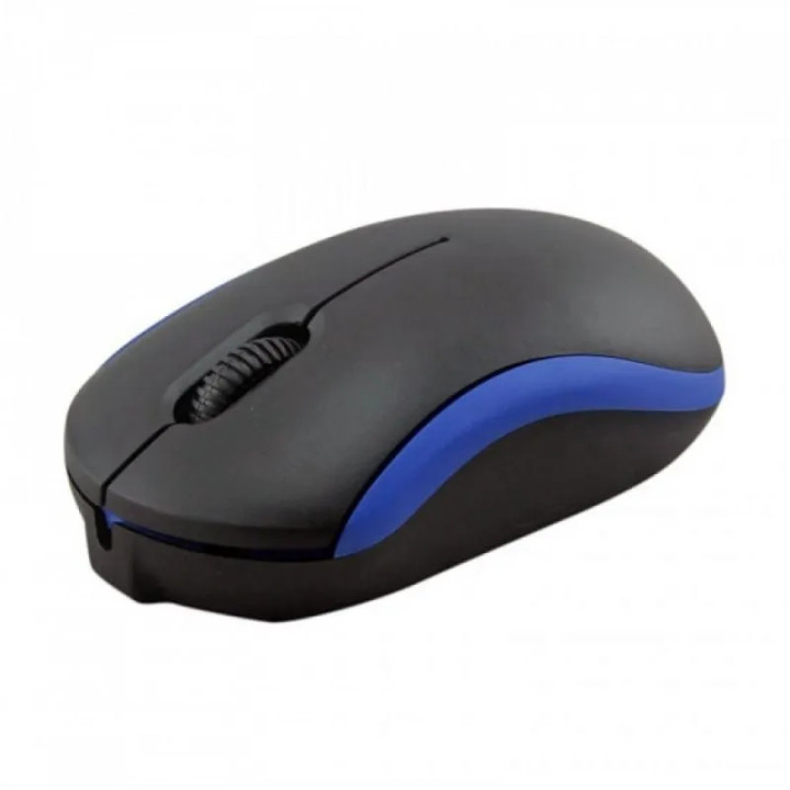 Mouse Optic OMEGA OM07VBL, cu Fir, Plug&Play, 1000 DPI, Negru/Albastru