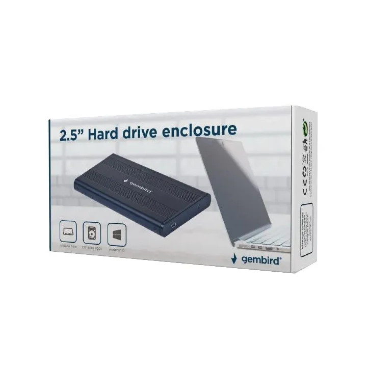 Rack HDD 2.5" SATA GEMBIRD EE2-U2S-5, Negru, USB 2.0