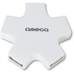 USB Hub OMEGA OUH24SW, USB2.0, 4 porturi, Alb, SMALL SIZE