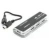 HUB USB OMEGA OUH24T, 4 porturi 2.0, Negru