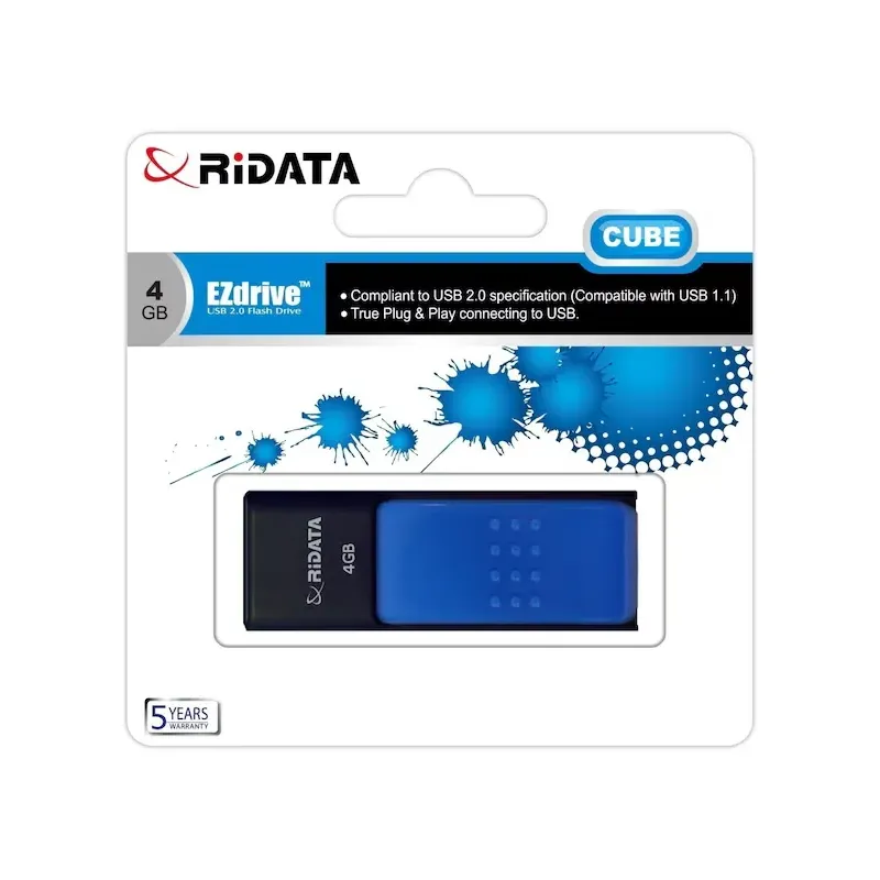 Memorie Stick USB 2.0 RIDATA, 4GB, Albastru