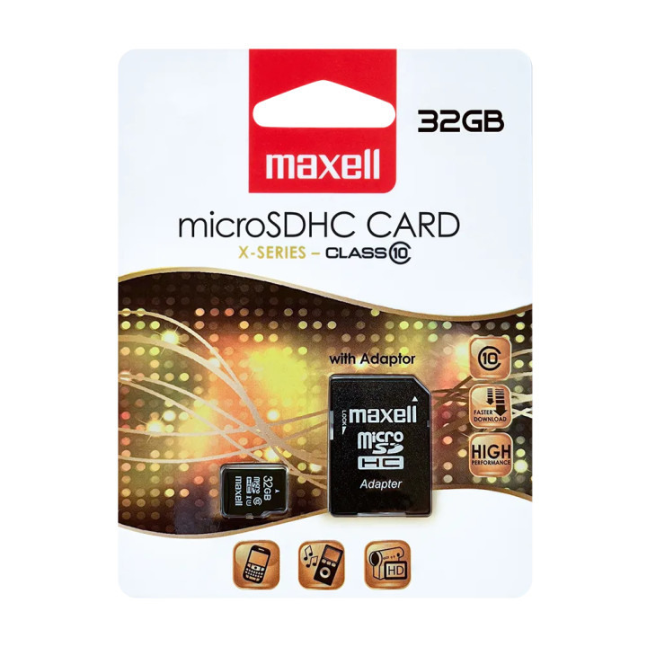Card de Memorie MAXELL microSDHC-X Clasa 10, 32GB, cu Adaptor
