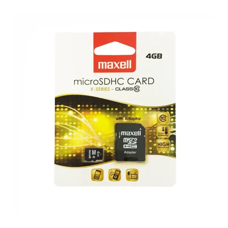 Card de Memorie MAXELL MicroSDHC-X Clasa 10, 4GB, cu Adaptor
