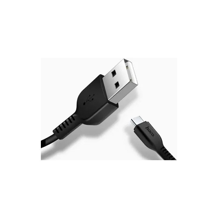 Cablu USB-A la USB Tip-C HOCO X20, 3A, Negru, 1m