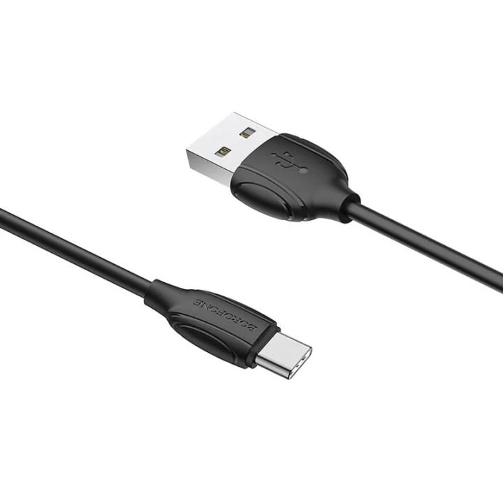 Cablu USB-A la Tip-C BOROFONE BX19, Negru, 3A, 1m