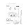 Casti Bluetooth 5.0 cu EDR Freestyle FS1083, wireless cu microfon HD, cu statie incarcare, albe