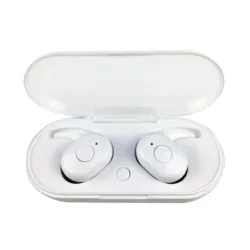 Casti Bluetooth 5.0 cu EDR Freestyle FS1083, wireless cu microfon HD, cu statie incarcare, albe