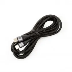 Cablu USB Tip-C la USB Tip-C PLATINET PSCCC220B, Negru, 2m, 2.1A