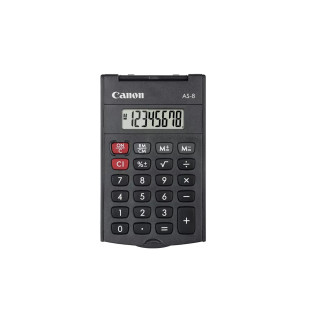Calculator Birou cu Ecran 8 Cifre CANON AS-8, Negru