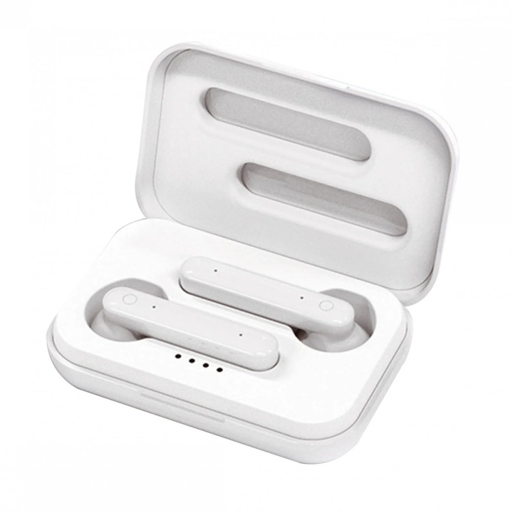 Casti In-Ear Bluetooth 5.0 Sport PLATINET PM1040, Alb, cu Carcasa de Incarcare, cu Microfon HD