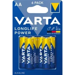 Set 4+2 Baterii Alcaline VARTA LONGLIFE AA LR6