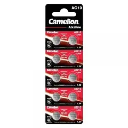 Set 10 Baterii Alcaline CAMELION AG10 LR54 LR1130