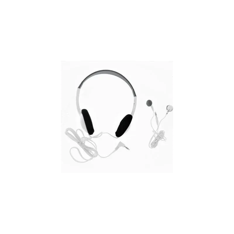 Combo casti in-ear si on-ear(EB-95/HP-200F) MAXELL, Stereo, Alb/Gri