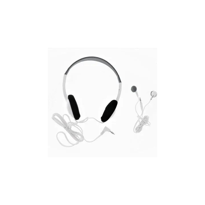 Combo casti in-ear si on-ear(EB-95/HP-200F) MAXELL, Stereo, Alb/Gri