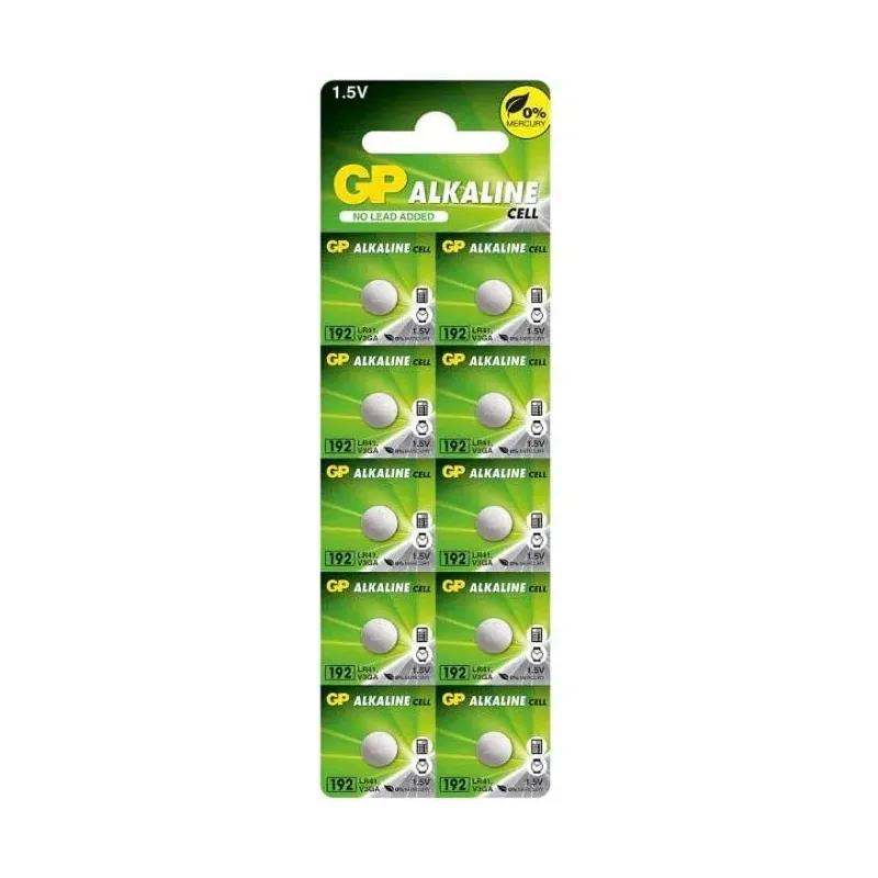 Set 10 Baterii Alcaline GP 192 LR41 GP192F-2C10
