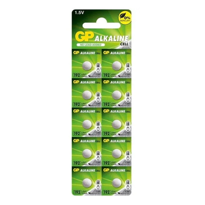 Set 10 Baterii Alcaline GP 192 LR41 GP192F-2C10