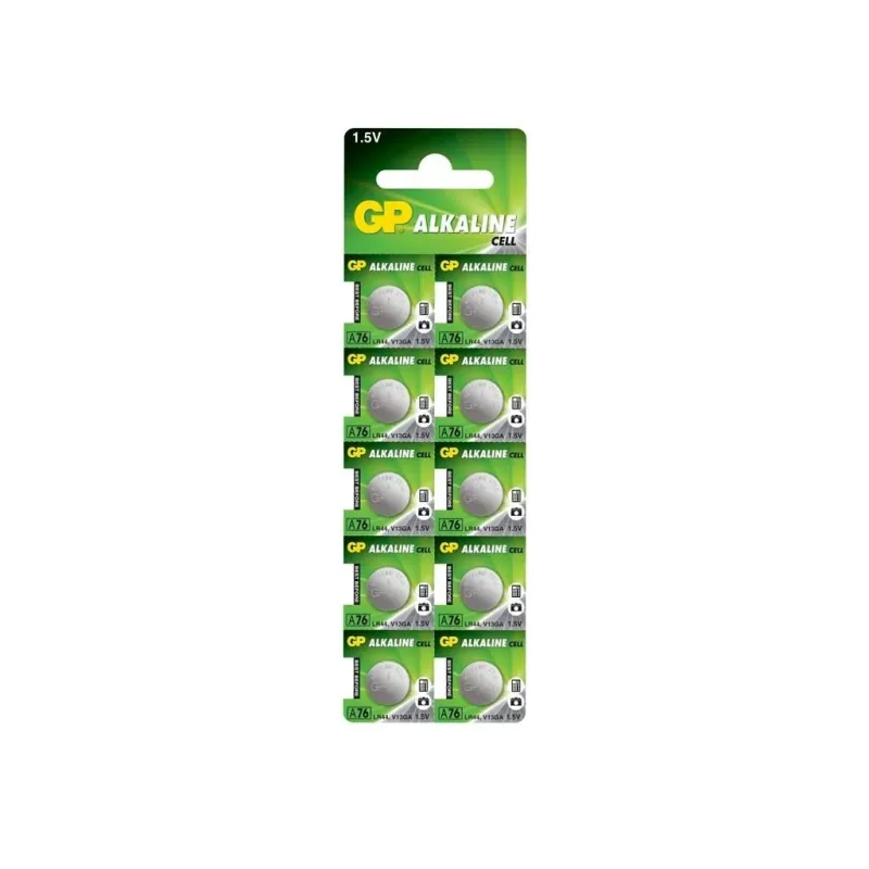 Set 10 Baterii Alcaline GP A76 LR44 V13GA GPA76F-2C10