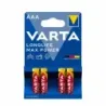 Set 4 Baterii Alcaline VARTA LONGLIFE MAX POWER AAA LR03