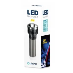 Lanterna LED, PLATINET, 3W, GRI, PAF06