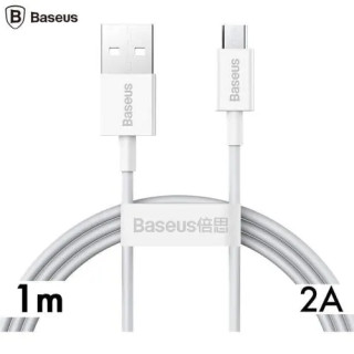 Cablu USB-A la MicroUSB BASEUS CAMYS-02 2A 1m Alb