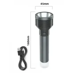 Lanterna LED, PLATINET, 3W, GRI, PAF06