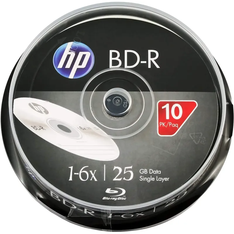 Set 10 discuri Blu-Ray HP BRE00071-3 25GB Single Layer