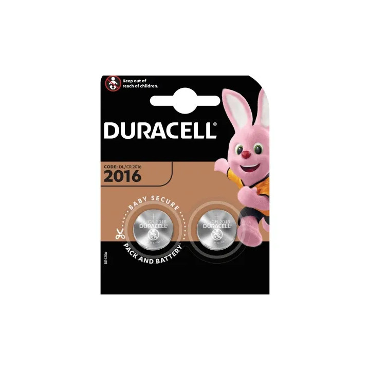 Set 2 Baterii Alcaline DURACELL CR2016