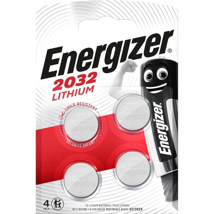 Set 4 Baterii Alcaline ENERGIZER CR2032