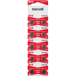 Set 10 Baterii Alcaline MAXELL LR44 A76