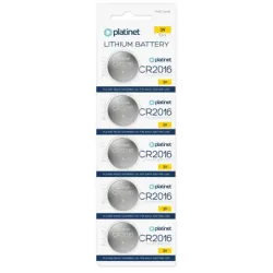 Set 5 Baterii Alcaline PLATINET CR2016, PMBCR2016