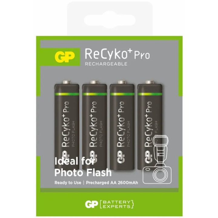 Set 4 Acumulatori GP ReCyko+ PRO AA 2600mAh