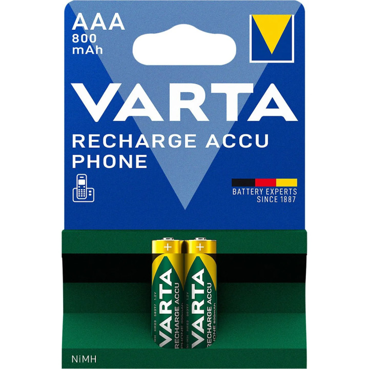 Set 2 Acumulatori VARTA AAA HR03 800mAh