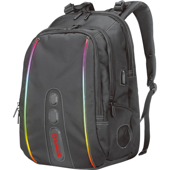 Promo Rucsac cu iluminare RGB Marvo BA-02 + CastiHP DHE 7000