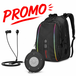 Promo Rucsac cu iluminare RGB Marvo BA-02 + CastiHP DHE 7000