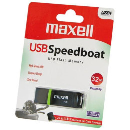 Memorie Stick USB MAXELL SPEEDBOAT, USB 3.1, 32 GB, Negru