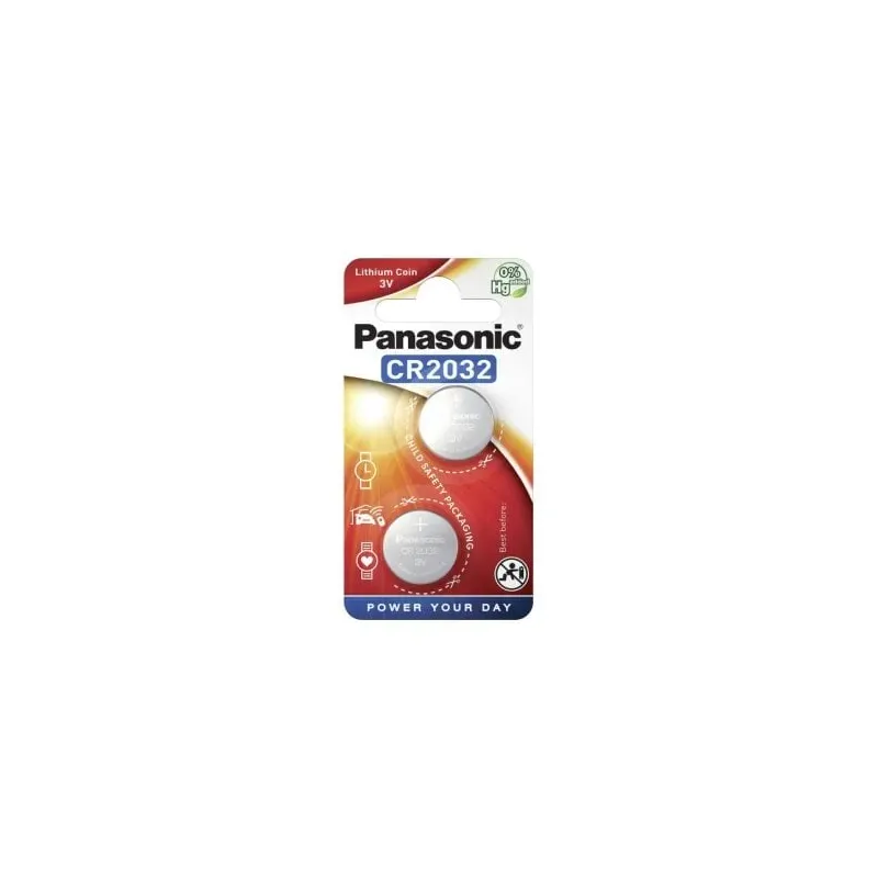 Set 2 Baterii Alcaline PANASONIC CR2032