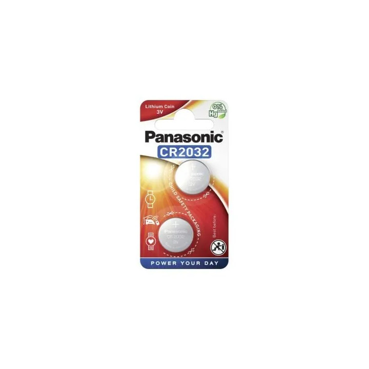 Set 2 Baterii Alcaline PANASONIC CR2032